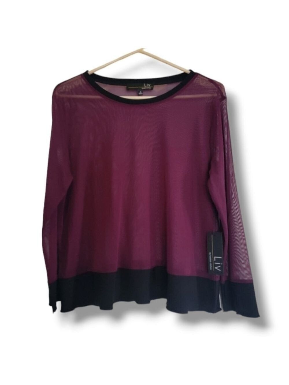 Liv By Habitat Clothes Long Sleeve Sheer  Top